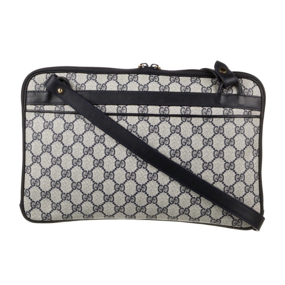 GUCCI *Vintage* GG Plus Monogram Crossbody Bag/Portfolio/Clutch - Picture 4 of 5